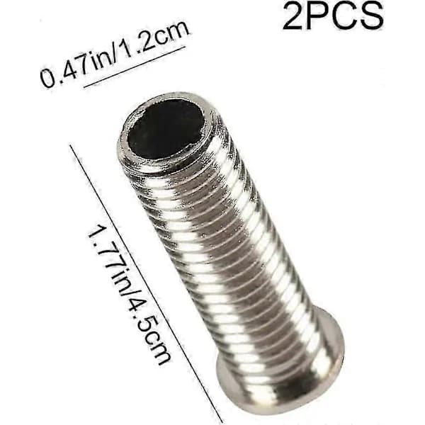 2-pack Diskbänksfäste Tillbehör Diskbänkskorgsskruvar 45mm Avloppsbyte Diskbänkskorgssilskruvar