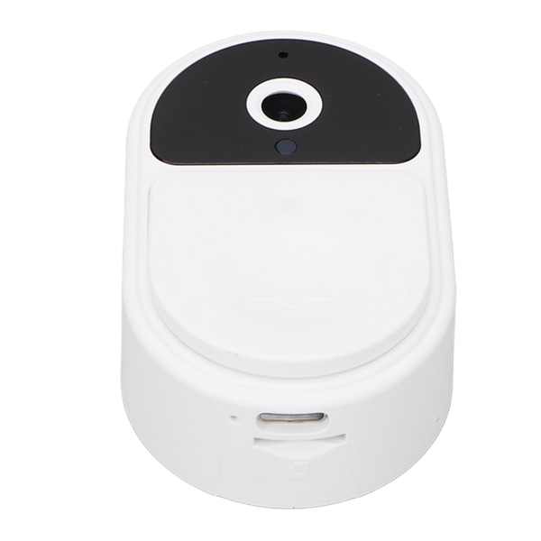 Trådlös dörrklocka Kamera Smart Säkerhet Ultratydlig vidvinkel Wifi Video dörrklocka Kamera 1000mAh Batteri Vit
