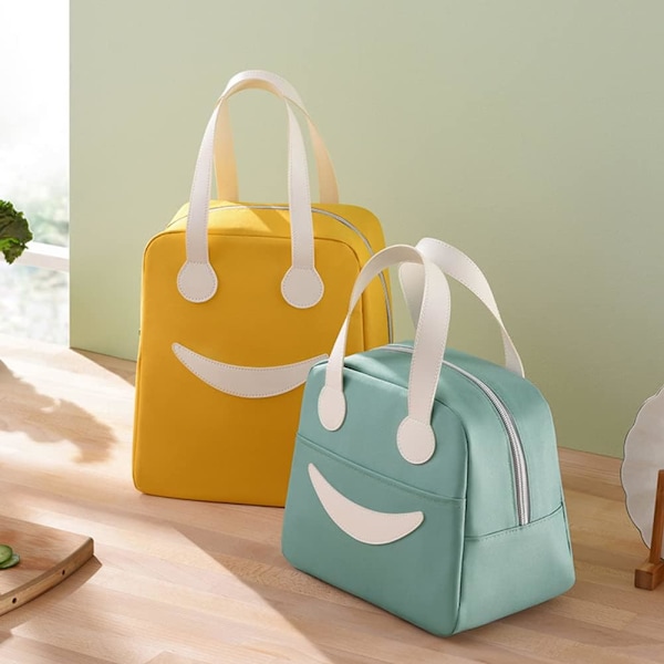 Bärbar Lunchväska Mini Lunchväska Isolerad Väska Bärbar Söt Lunchväska Utomhus Picknickväska Isväska Utomhus Förvaringsväska Rosa