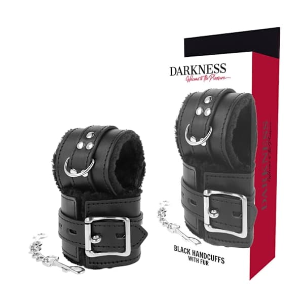 Darkness - Svartfodrade BDSM-handbojor