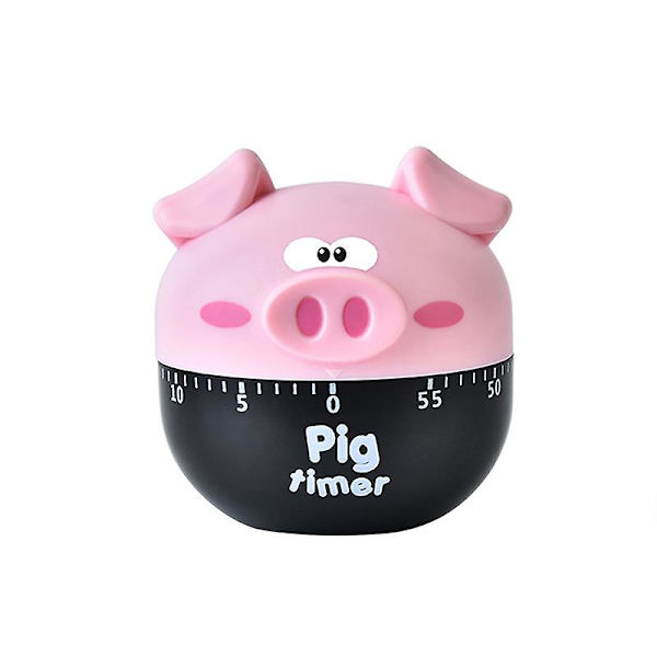 Køkken Timer, Sød Tegneserie Gris Køkken Timer Madlavning Mekanisk Studie Timer Gym Timer Hjemindretning Tæller Nyhed Gadget Til Madlavning Timing Værktøj (1 stk)
