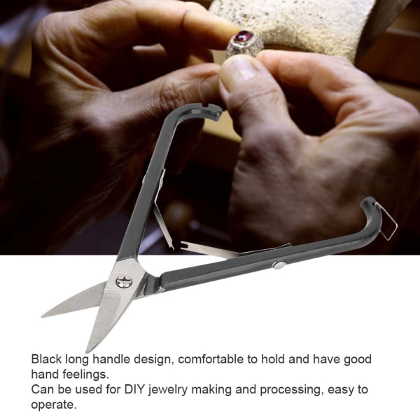 Svart tång med långa handtag Gör-det-själv smycken Tillverkning Processing Reparation Tool Accessory