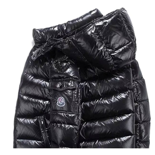 Mænds Vinter Kort Blank Stå Krage Vandafvisende Dunjakke Sort Sort black XL black XL