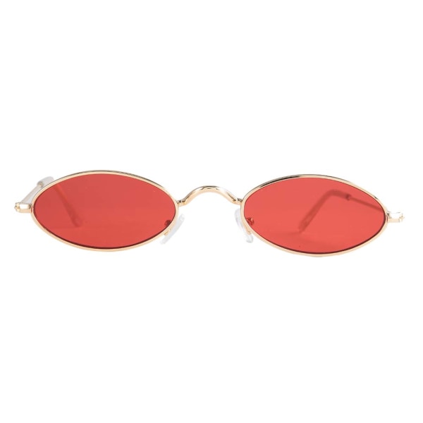 Vintage tyyliset soikeat aurinkolasit Kirkaslinssiset silmälasit Aurinkolasit naispunaisille
