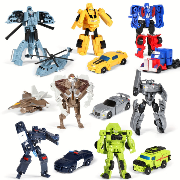 Transforming Toy Robot Car Set - timmar av kreativ lek, action och kul för pojkar - Handla nu! Dr