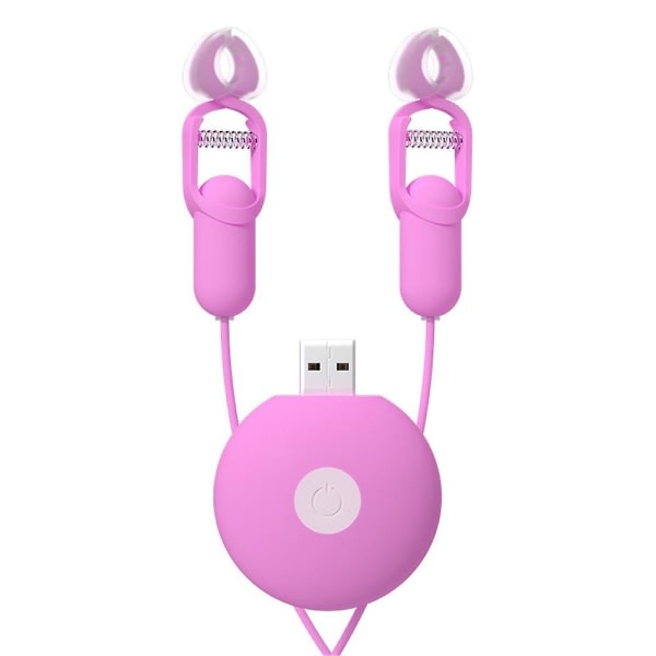 10-trinns elektrisk silikonnippelklemme Vibrerende brystklemmer Nippelstimulator med fjernkontroll