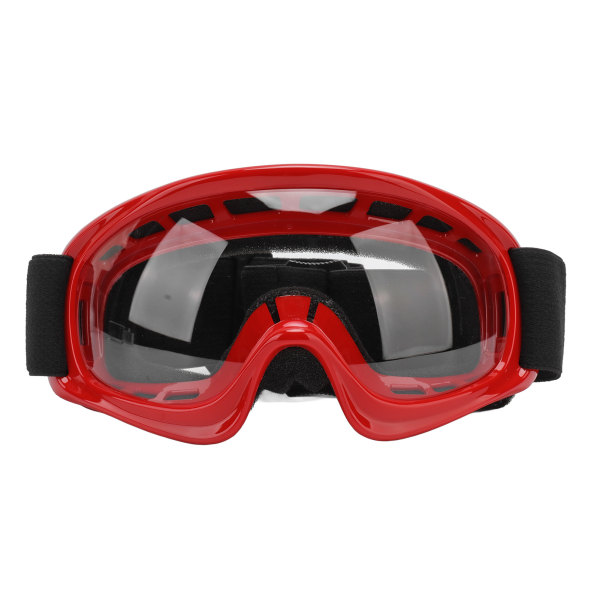 Dirt Bike Goggles för barn Slagtålighet UV-skydd Motorcykelglasögon för utomhuscykling Ski ATV Off Road Racing Röd