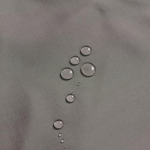 Bruseforhæng Vandtæt Polyesterstof med Plastringe til Badeværelse Mørkegrå 80 x 180 cm