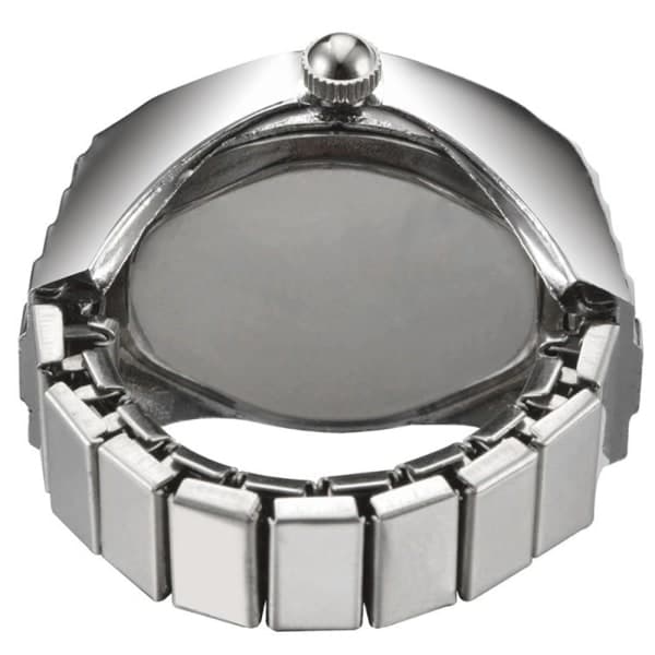 Urtavla Quartz Analog Ur Elastisk Kvarts Finger Ring Ur—PA