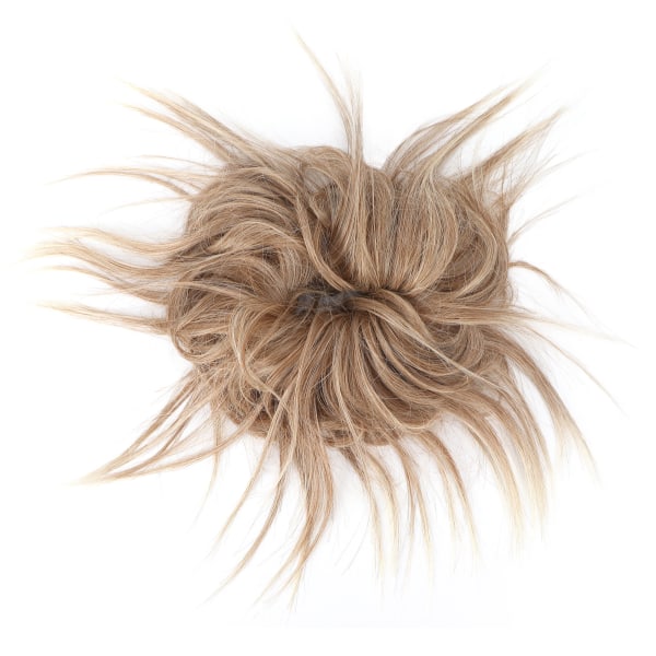 Muodikas sotkuinen nuttura hiuskappale, jossa on nauha Paksu, tousled updo synteettiset hiukset Scrunchies -pidennys naisille tytöilleQ17-27T613