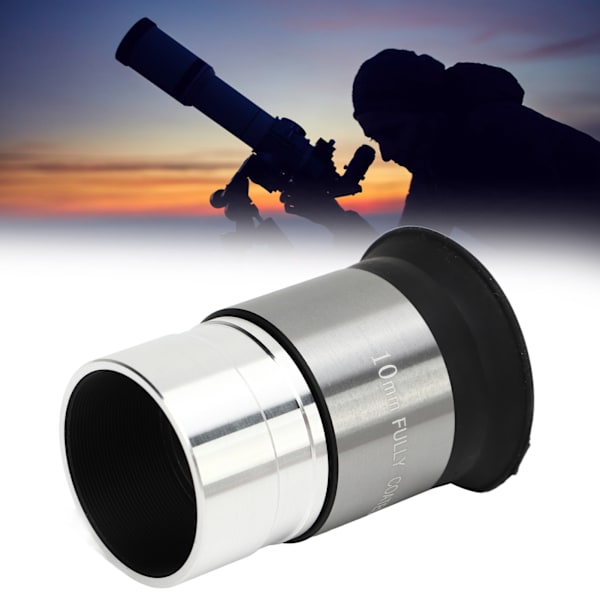 Astronomisk teleskop okular 10 mm brændvidde 1,25 tommer interface fuldt belagt til observation