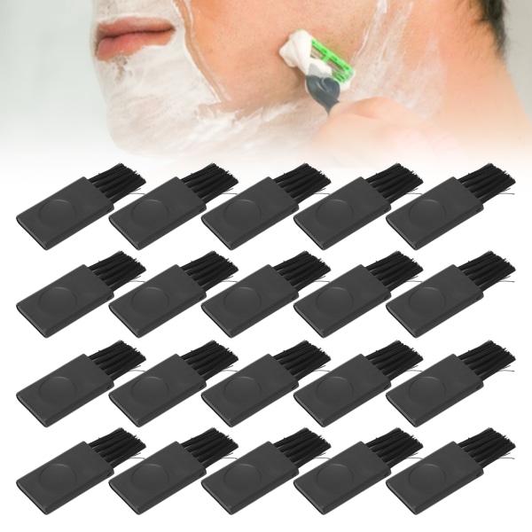 20 stk barberbørste PP nylon Høj holdbarhed Slidbestandig blød udsøgt barberbørste til apparater Computer