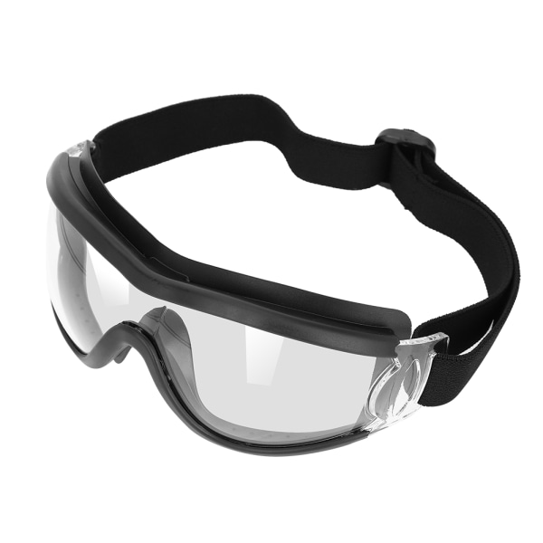PC-gennemsigtig linse Vindtæt anti-impact øjenbeskyttelse Sikkerhedsbriller Anti-spytbriller Sort