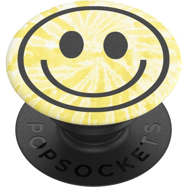POPSOCKETS Tie Dye Smiley Avtagbart Grepp med Ställfunktion
