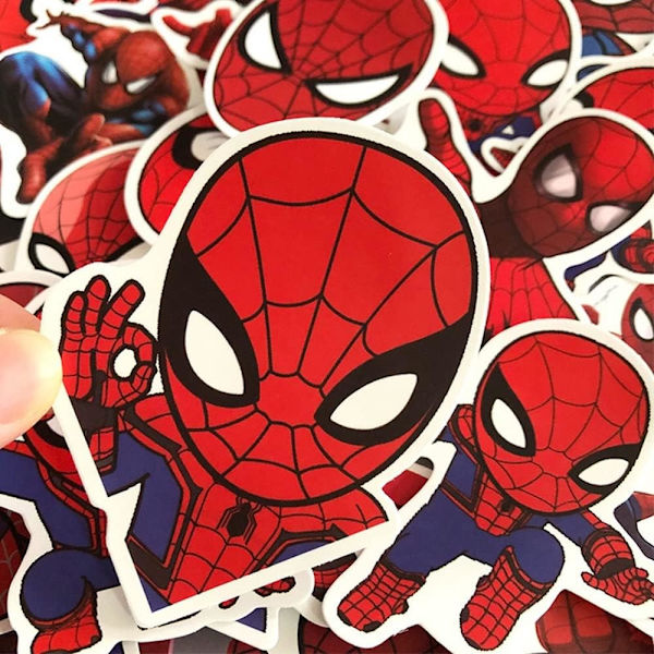 35 kpl vinyyli-tarroja vedenkestäviä Spider-Man graffiti-tarroja