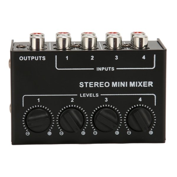 Passive Mixer 4 Channel Line Mixer Mini Sound Mixer Stereo Line Mixer til Tuning Mixing Instruments Afspilningsenheder