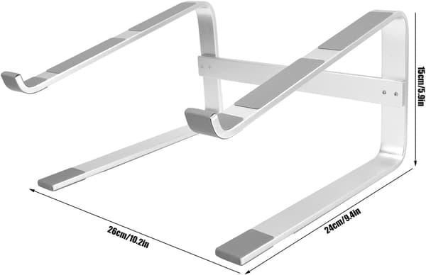 Laptopstativ - Aluminium - Ergonomisk og justerbart - 10-17,3 tommer