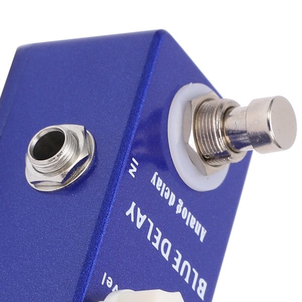 Gitar Effektpedal Mini Blå Delay Analog True Bypass Justerbart Instrumenttilbehør Del