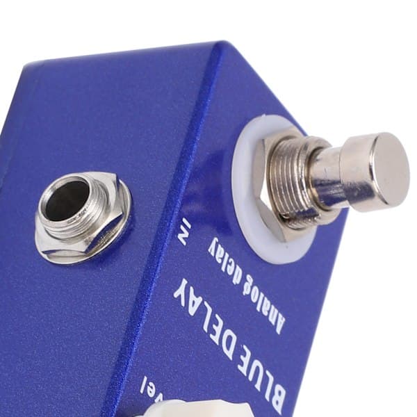 Guitar Effektpedal Mini Blå Delay Analog True Bypass Justerbart Instrumenttilbehør Del