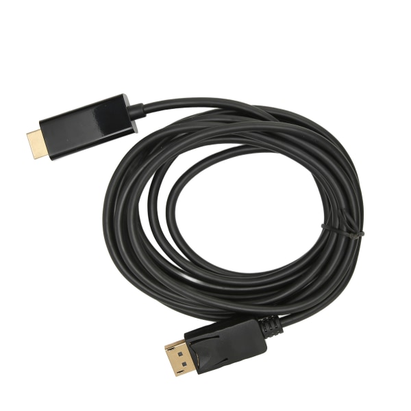 DisplayPort til HD Multimedia Interface Kabel 4K Delayless One Way Video Adapter Kabel til PC Laptop TV 9.8ft