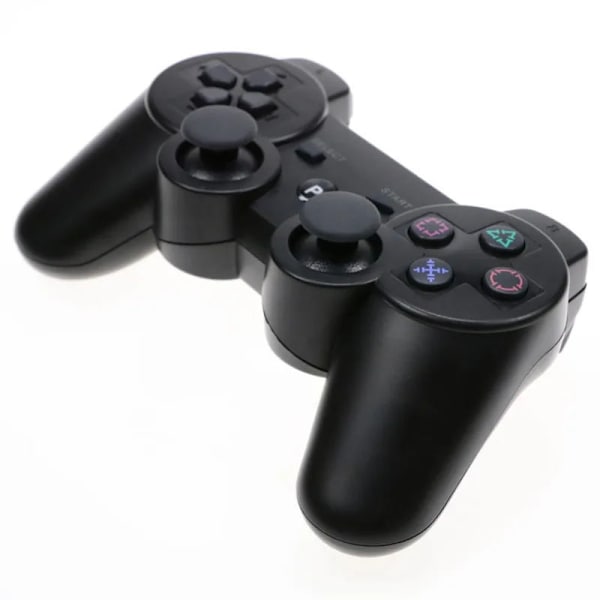 ps3 controller dual vibration PC computer controller USB trådløs bluetooth controller 360 controller dual vibration snefnug knap Blue - Regular Button