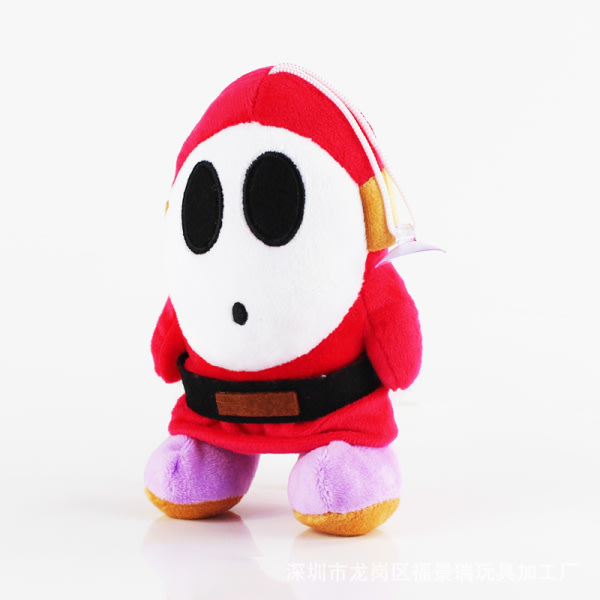 Super Mario All Star Collection 1591 Shy Guy Stuffed Plysch, 6,5",