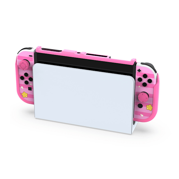 Dekalsett for Nintendo Switch OLED-konsoll + konsollbeskyttelse + kortskrin + rocker-låssett