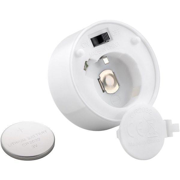 Set med 4 LED-te-lampor med timer