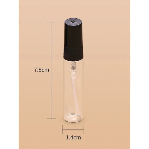 5 kpl - Suihkepullo / Minipullo lasia – 5 ml
