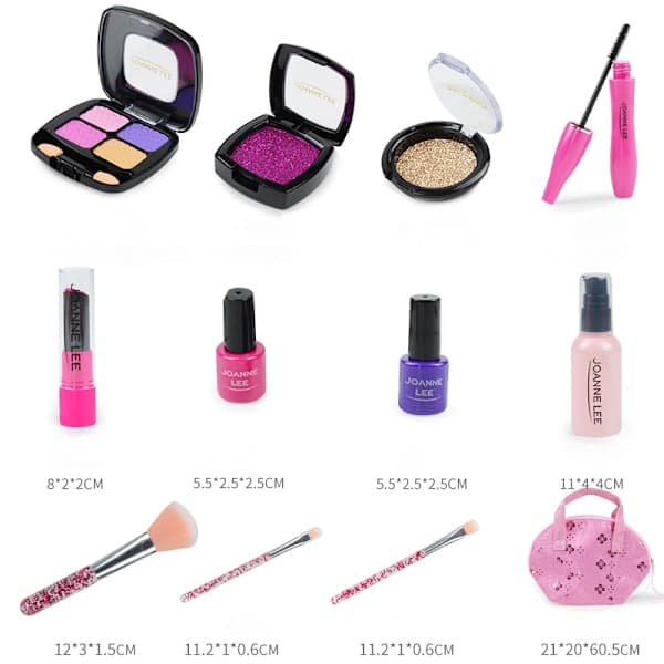 Sæt til piger - Punge, søde makeup-tasker, mini-tasker, legetøj, mobilpung -