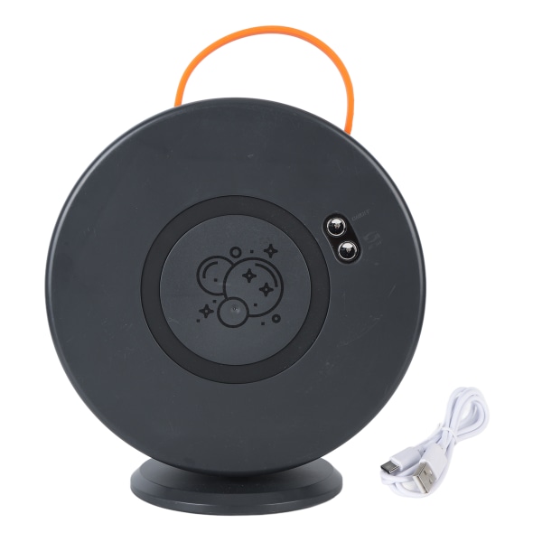 Automaattinen pyörivä kuplakone USB ladattava automaattinen kuplanpuhallin lapsille taaperoille sisätiloissa ulkona syntymäpäiväjuhlat Lelut musta