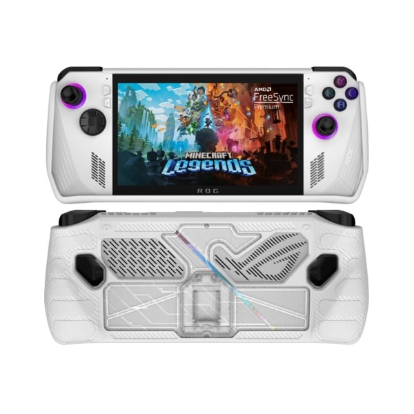 for ASUS ROG Ally Consoles Case Protector Cover WHITE&TRANSPARENT hvit&transparent white&transparent