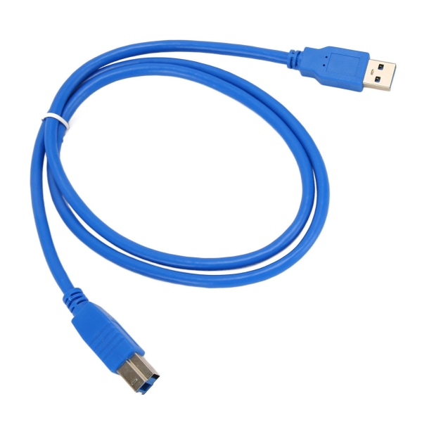 USB3.0 skrivardatakabel hane till hane USB A till B Överföringssladd Fyrkantig port Hög hastighet 1 meter