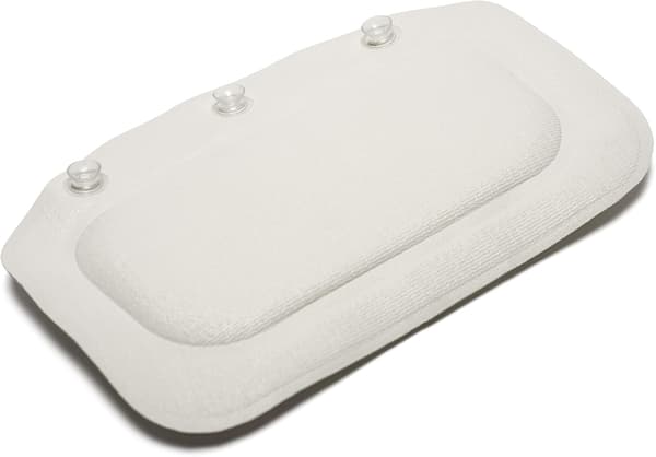 Vit badkudde, PVC-skumbadkarskudde, (1-pack)