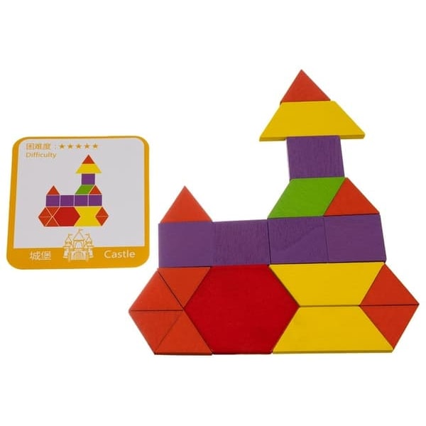 Tangram Pussel / Kognitiv Leksak för Barn - Pedagogisk—pa