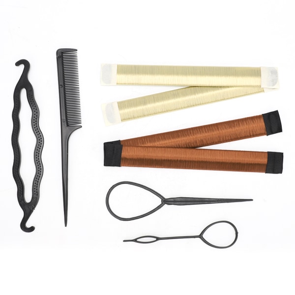 6st gör-det-själv-hårfläta Hårstyling Modelleringstillbehör Frisörhårverktygssats 6st/ set