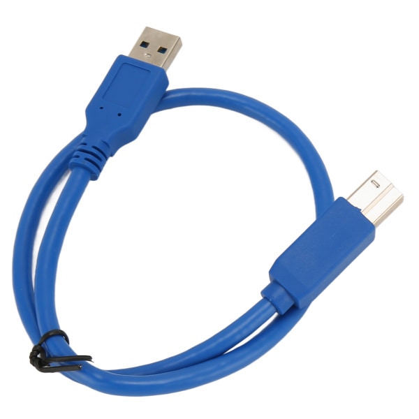 USB3.0 utskriftskabel A hann til B hann 1,64 fot 5 Gbps høyhastighets skriverskannerledning for dataoverføring