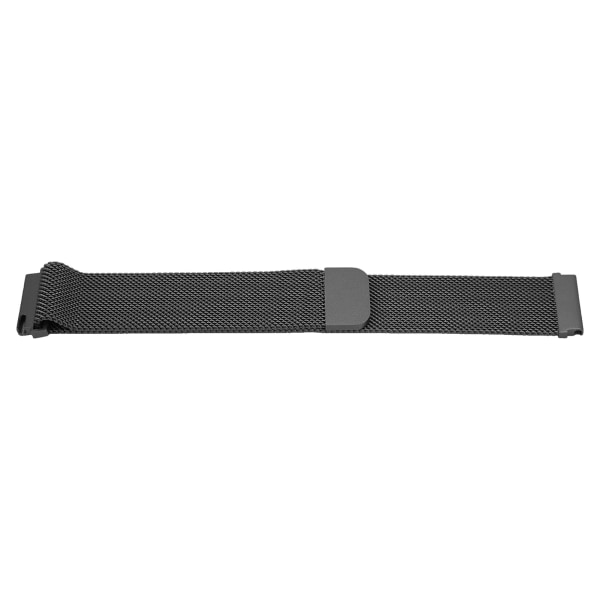 20 mm klokkebånd i metallnett i rustfritt stål hurtigutløser generell klokkerem for Galaxy Watch for Vivoactive HR for Amazfit GTS 2 Mini Black