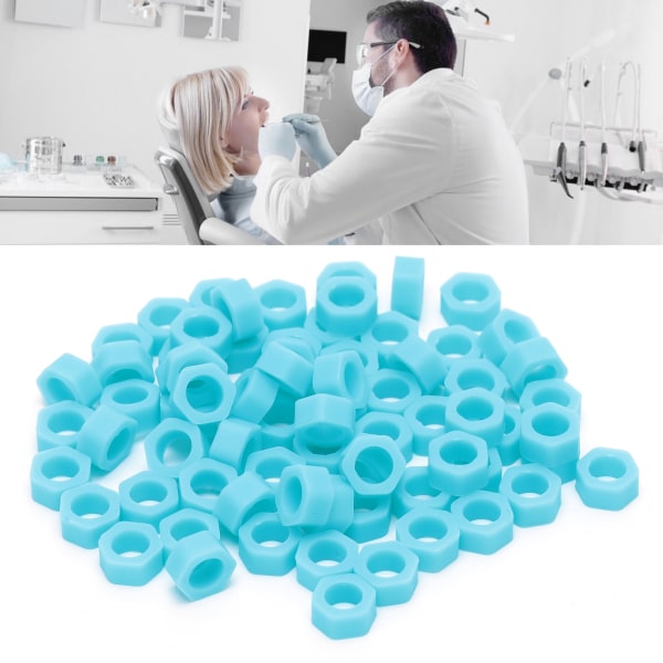 100st Dental Code Ring Silikon Instrument Kod Circle Autoklaverbar tandläkare Material