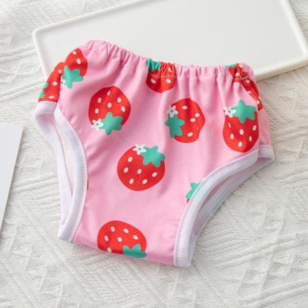 Hundemensurationsbukser Behagelige Absorberende Hundebleer Forhindrer Rod Cartoon Mønstrede Åndbare Shorts Underbukser Prinsesse Kæledyrsbukser Hundetøj Pink XL