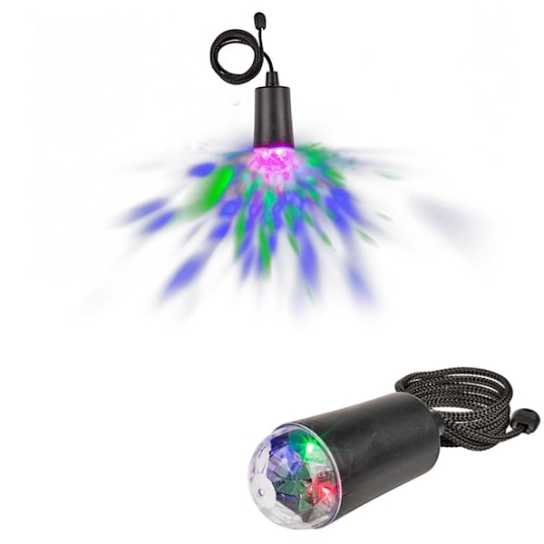Disco Light / Colour Changing LED Lamp - Battery Operated Black