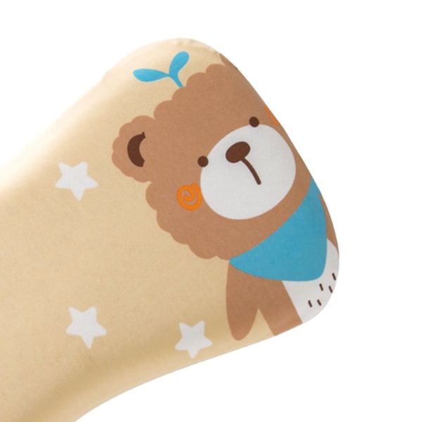 Dobbeltlags justerbar børnehukommelsesskumpude Vaskbar nakkebeskyttelse Småbørnspude til børnehave lur Lille bjørn 3 cm