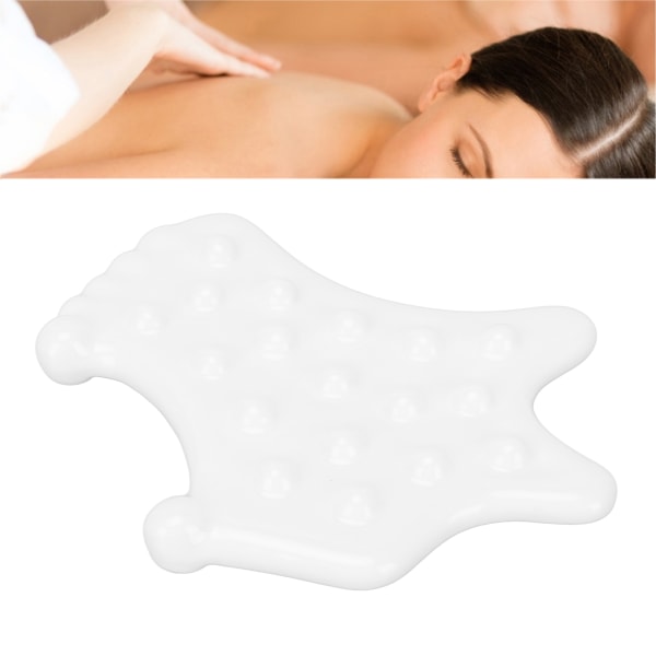 Skin Gua Sha Board Forbedre cirkulation Multi Massage Points Keramisk skrabebræt til ansigtet bagben