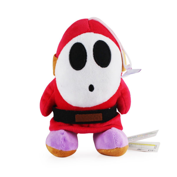 Super Mario All Star Collection 1591 Shy Guy Stuffed Plysch, 6,5",