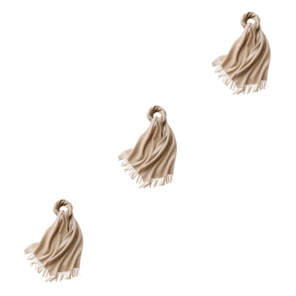 1/2/3 Unisex Halskæde med Frynser Varmt og Hyggeligt Rørhalskæde til Beige Beige 3Set