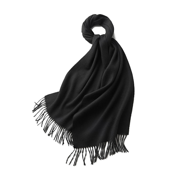 1/2/3 Unisex Halskæde med Frynser Varmt og Hyggeligt Rørhalskæde til Sort black 2Set