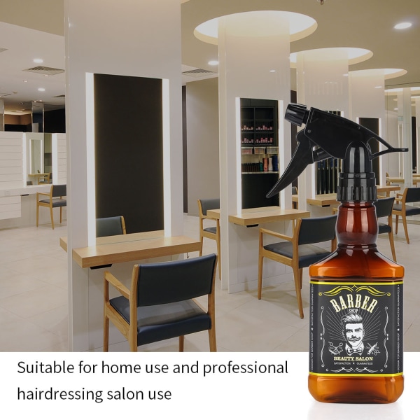 300 ml plastfrisörsprayflaska Salong Barber Hair Tools Vattenspruta (brun)