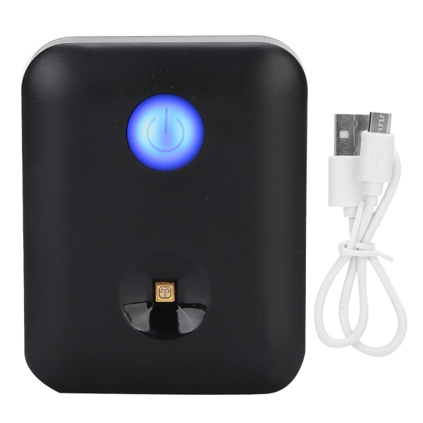 Uppladdningsbar Mini Hushålls LED Ultraviolett rengöringslampa Toalett papperskorg UV-ljus Svart
