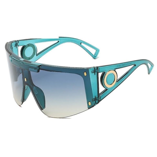 Retro semi kantlösa polariserade solglasögon för män och kvinnor y614