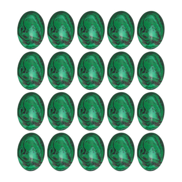 20 kpl munanmuotoisia malakiittijalokivi Cabochon koruhelmiä 18x13mm joulun syntymäpäivien vuosipäivälahjoihin